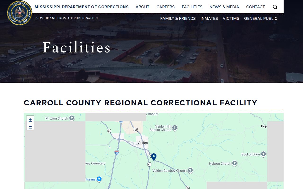Carroll County Regional Correctional Facility official custody source